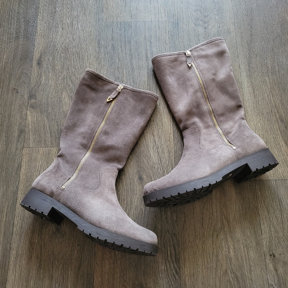 Vionic Womens Mica Suede Round Toe Mid-Calf Boots Size 9